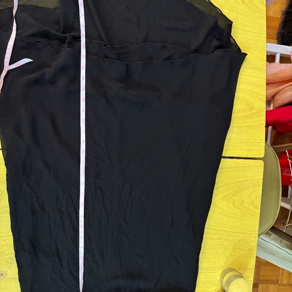 Vintage flow skirt mesh black 90s - Picture 5 of 7